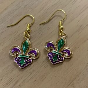 Handmade Fleur-de-Lis Earrings